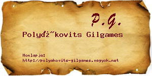 Polyákovits Gilgames névjegykártya